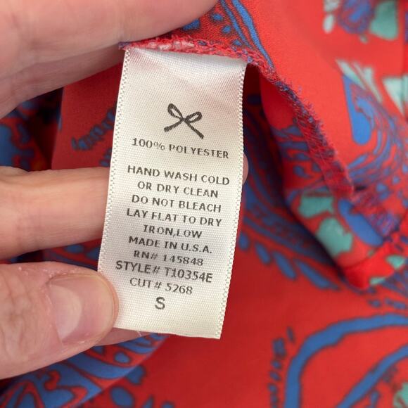 Everly Tank Top Small Paisley Flowy Feminine Resort Cruise Mediterranean Cottage - Picture 9 of 9